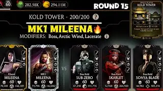 Kold Tower Boss Battle 200 & 160,180 Fight + Rewards MK Mobile 2024 Last Round 15