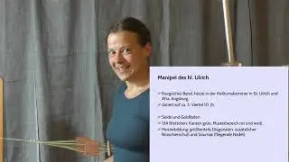 Vortrag von  Dr. Katrin Kania zum Thema Brettchenweben (Textiltage 2020, Lauresham)