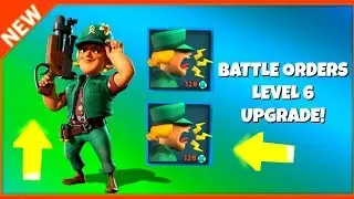 NEW! MAX LEVEL Sgt. Brick & Level 6 Battle Orders UPGRADE! Boom Beach