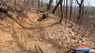 Windrock Bike Park - Upper Reach Around following a fast local
