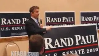 Dr. Rand Paul- London Community Center 2/27/2010 Part 1