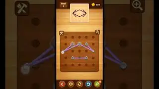 Line Puzzle- String Art| Basic Pine 1- 30 #linepuzzle #stringart  #puzzle #game  #satisfyingvideos