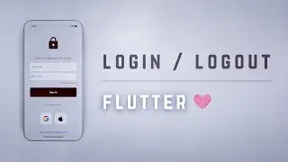 🔒📱 Вход и выход из электронной почты &bull; Учебное пособие по аутентификации Flutter ♡