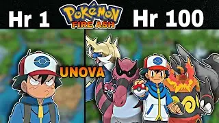 I played Pokemon Fire Ash for 100 hr in UNOVA region in Hindi