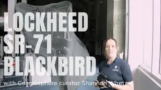 The SR-71 Blackbird on display at the Cosmosphere