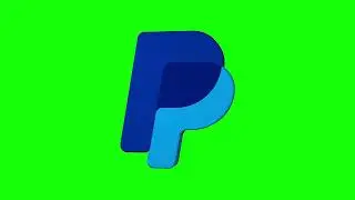 PayPal Logo Icon Revolving 3D Animation Loop on Green Screen | 4K | FREE TO USE