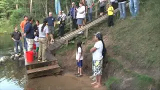 Tribal Fish Hatchery Sturgeon Release