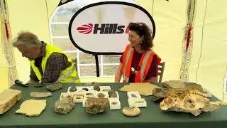 Trace fossils at the Hills Quarry Products Cerney Wick dig 2025 #tuskforce
