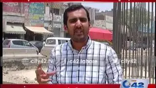 42 Breaking: Multan road drain completely demolished due to Orange Line metro train