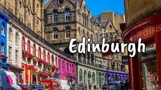 Edinburgh | Victoria Street | UK travel vlog | Walking tour in Scotland 4k