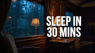 30 Minute Deep Sleep Story: The Midnight Express | Calming Male Voice for Insomnia | Rain and Train