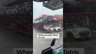 The colossal car hauler from China, carrying 26 cars across two expansive levels.