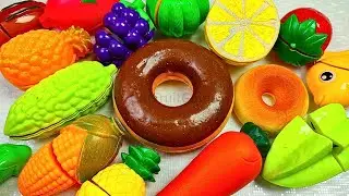 Satisfying Video Cutting Fruits and Vegetables TOYS ASMR | PIZZA BURGER LEMON