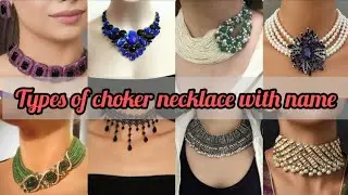 Different types of choker necklace with name//Choker necklace name