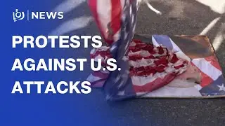 Argentines protest against US attacks on Venezuela in Buenos Aires