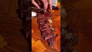 THAT Pink Inside⁉️ Perfect T-Bone Steak Carving #asmr #foodporn #steak