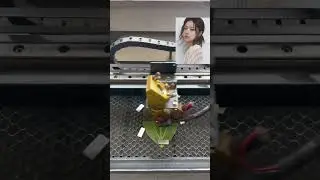 Leaf painting production process🌿🌿#leaf #leafart #machine