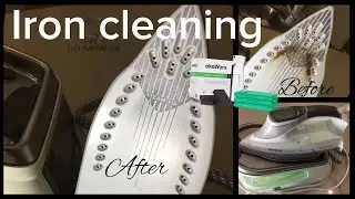 How I clean steam iron bottom plate with KOH / ekoWorx  eco-friendly cleaning product cleanedbykoh