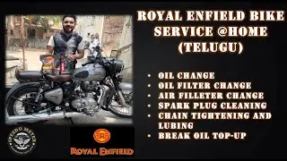 Royal Enfield bike service @ home in Telugu . Service your bike at home using limited tools