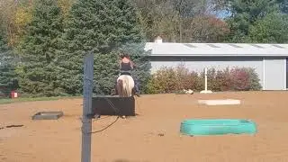 Jamie/Ruger doing Mounted Posse Course 2021