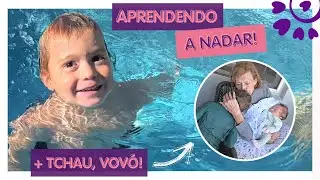 CHARLIE APRENDEU A NADAR SOZINHO! VOV&Oacute; FOI EMBORA - FL&Aacute;VIA CALINA