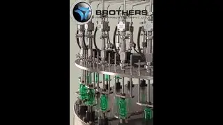 LIQFILL-150FM  Rotary Monoblock 16 Head Flow Meter Liquid Filling and 8 Head ROPP Aluminum Capping