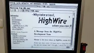 Visiting 68k.news using Highwire on an Atari MegaSTE 16MHz 68000