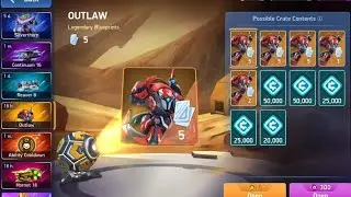 Outlaw Crate Rush Opening (2100 A-COINS SPENT) (My first video)
