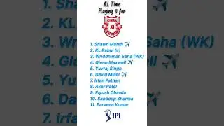 Punjab Kings All time Playing 11. #ipl #pk #kixp #cricket #cwc23