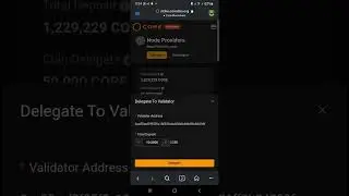 coredao. org, undelegate, delegate, active validator, core, DAO, minners, mainet.