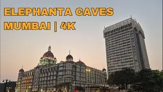 🔱 ELEPHANTA CAVES: Ancient Temples & Mumbai Sunset Cruise | 4K
