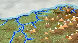 How the Three Rivers and the Point of Pittsburgh Formed - Animation