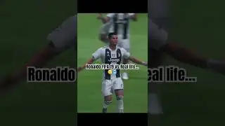 FIFA 19 Vs Real Life Ronaldo&hellip;😮&zwj;💨🥶 #shorts #ronaldo #football