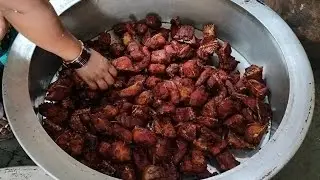 Delicious fish fry | Fish fry making in govt fish canteen Masabtank | Hyderabad Street food |