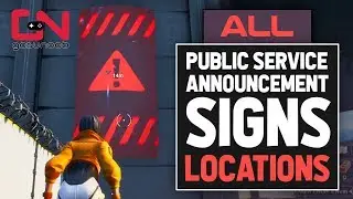 Fortnite - Visit Different Public Service Announcement Signs - All Locations - Week 10 Challenge