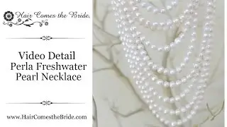 10 Strand Freshwater Pearl Necklace by Hair Comes the Bride - Perla