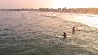 Mike Oldfield - Tears of an Angel: Drone Surfing on Long Sands Beach, York, Maine - Q500+ Typhoon