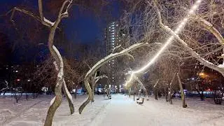 Прогулка по вечернему Екатеринбургу. 27.12.2025 | Площадь обороны | 4K Walking Vlog