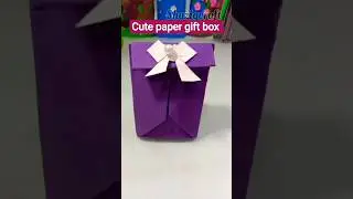 Mini Paper Gift Bag 🎁  no glue no scissors #diy #papercraft #giftbox #shorts