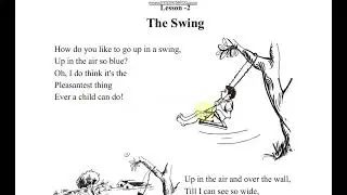 Lesson - 2 (The Swing) | MP Board Class 6th | English Reader (हिन्&zwj;दी में)