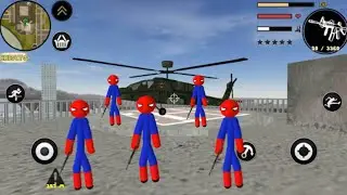 S&uuml;per Kahraman &Ouml;r&uuml;mcek Adam - Walkthrough Part 1 - Amazing Spider-StickMan Rope Hero (Android/IOS)
