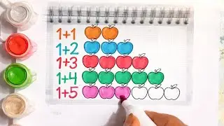 Kids Math Learning | 1 to 5 Addition with Apples 🍎 | Fun Counting for Kids