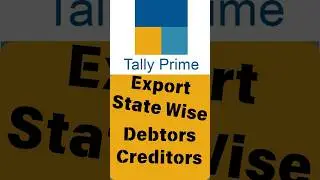 Print & Export State Wise Party Details in Tally Prime | Tally prime latest features | #shorts