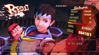 Ultra Street Fighter IV [PS4]: Sakura Kasugano Arcade Mode Run (Hardest Difficulty)