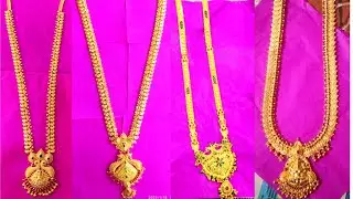 Gold wonder long haram collection | bridal jewellery designs