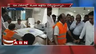 Minister KTR Sudden Visit To Double Bed Room Works In Sanga Reddy District