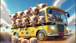 Baby Cows on the Bus | Nursery Rhymes & Kids Songs 🐄🚌🎶