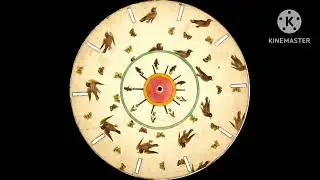 optical illusion disc with bird moving