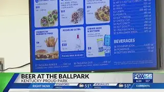 Kentucky baseball fans enjoying a beer at the ballpark