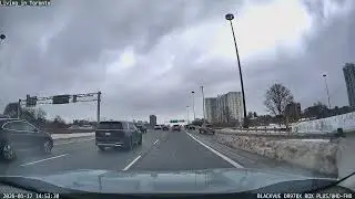 Toronto street view DVP & HIGHWAY 401 EASTBOUND